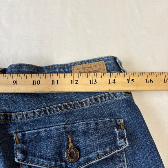 Levi's Perfect Waist 525 Boot Cut Blue Jeans Womens Size 10 Pants - Picture 11 of 13